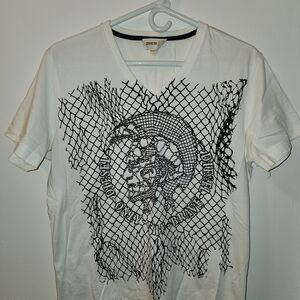 True Vintage Diesel White Graphic Men's Shirt